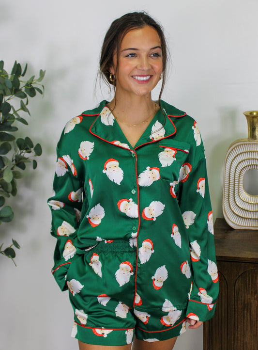 Green Santa Pajamas RTS